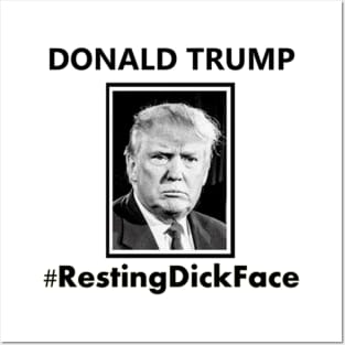 Trump 2024 Resting Dick Face Posters and Art